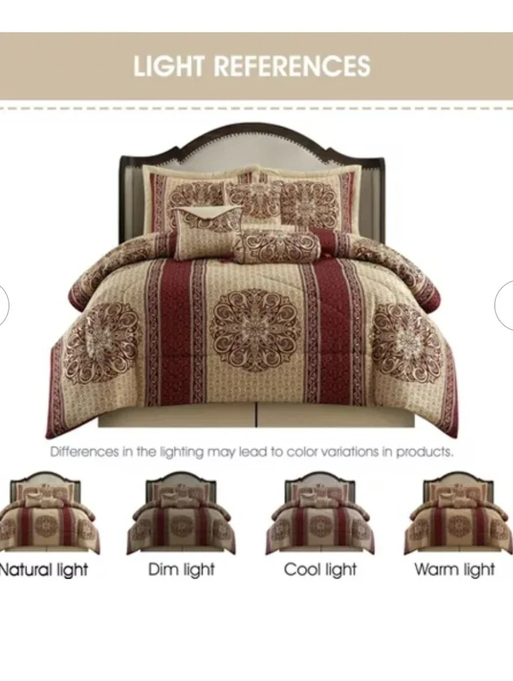 Nanshing 9pc Queen Myhand Comforter Set Red
